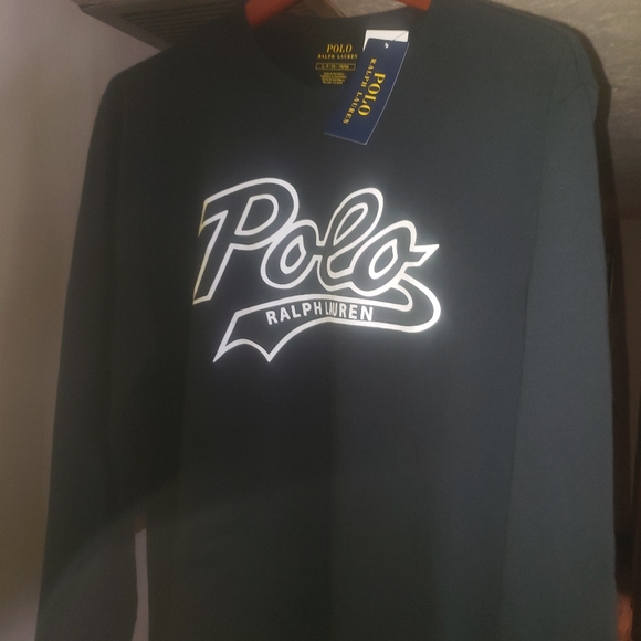 Logo Print Long Sleeve T Shirt In Black - Picture 13 of 14